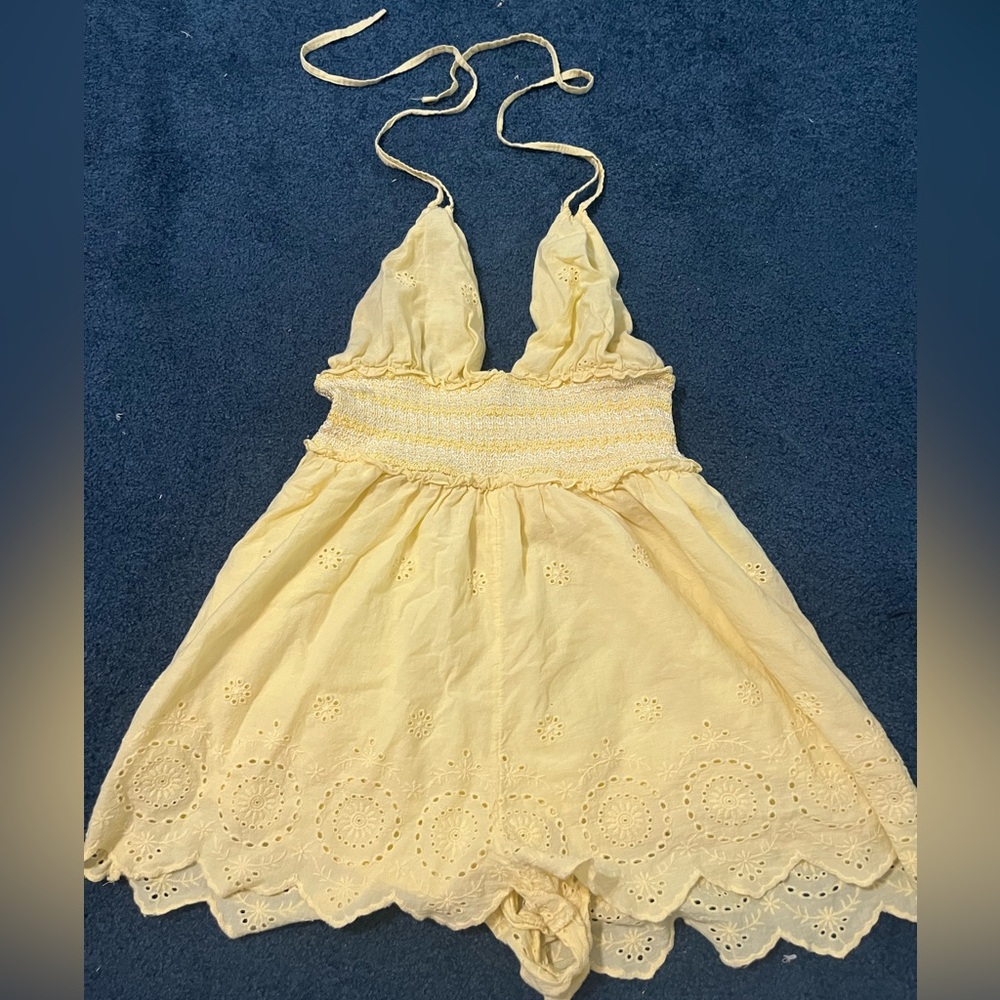 Yellow Urban Outfitters Romper